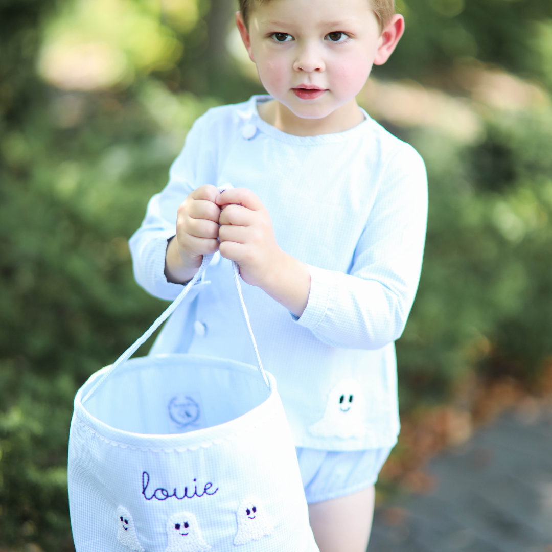 Blue Halloween Ghost Bloomer Set