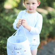Blue Halloween Ghost Bloomer Set