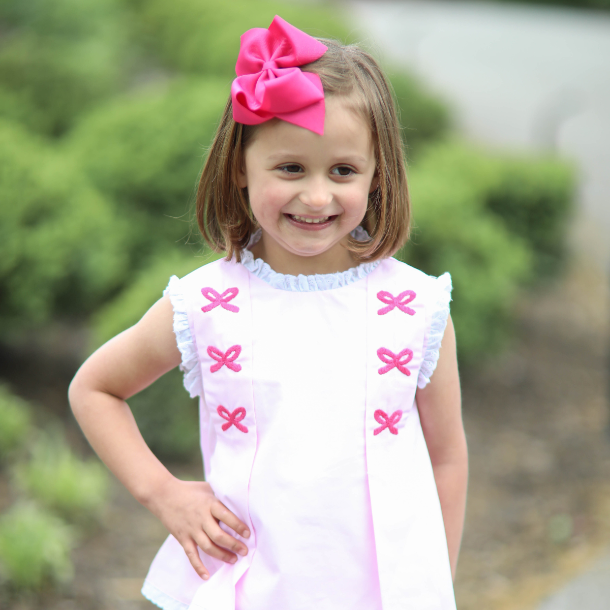 Pink Bows Swing Set