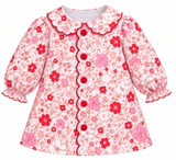 Scalloped Sweetheart Floral Dress