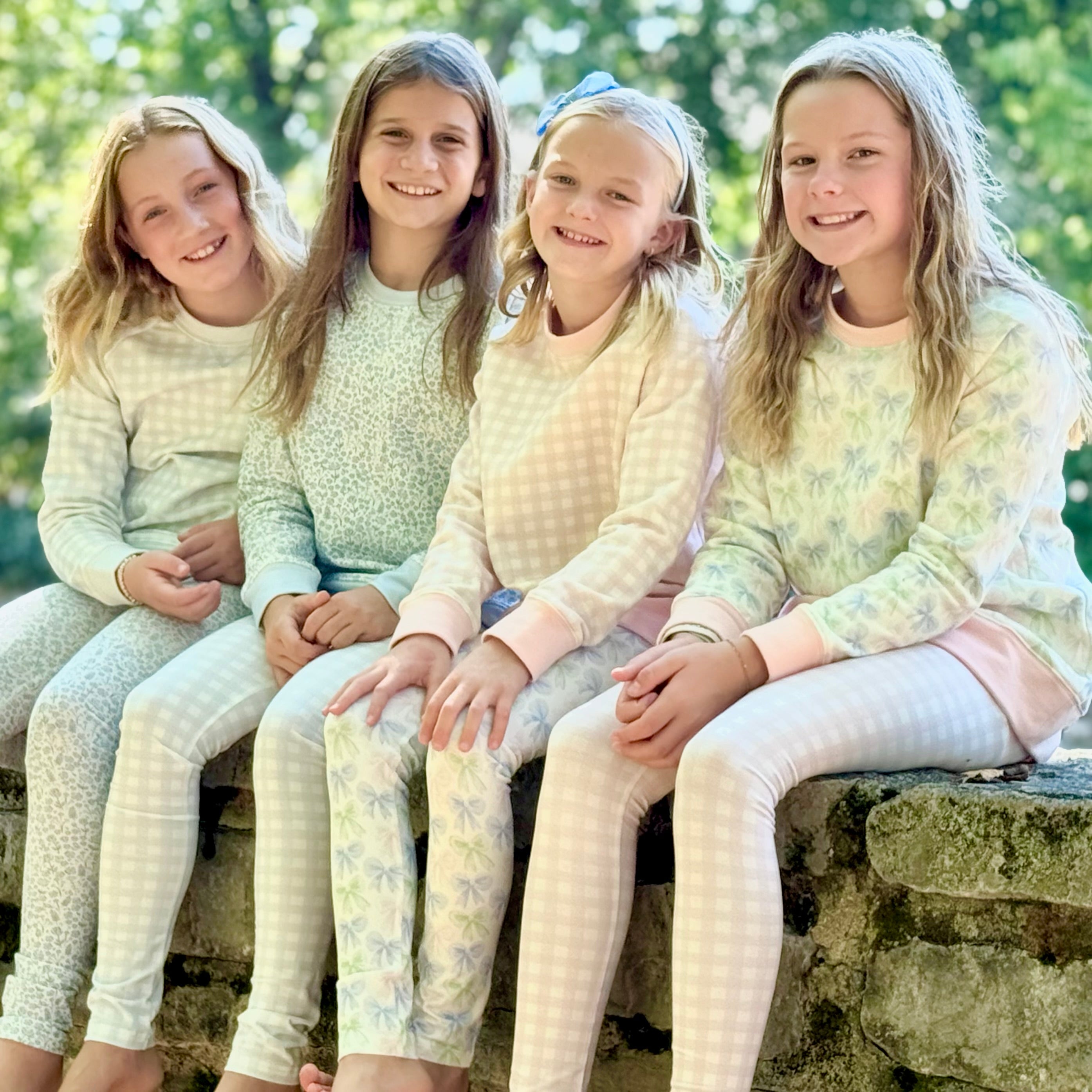 Baby Pink Gingham Sweatshirt