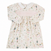 Christmas Nutcracker Smocked Dress