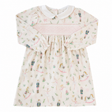 Christmas Nutcracker Smocked Dress
