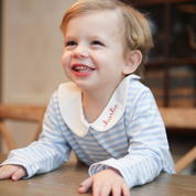 Light Blue Stripe Knit Swing Set