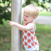 Unisex Red Apple Print Swing Set