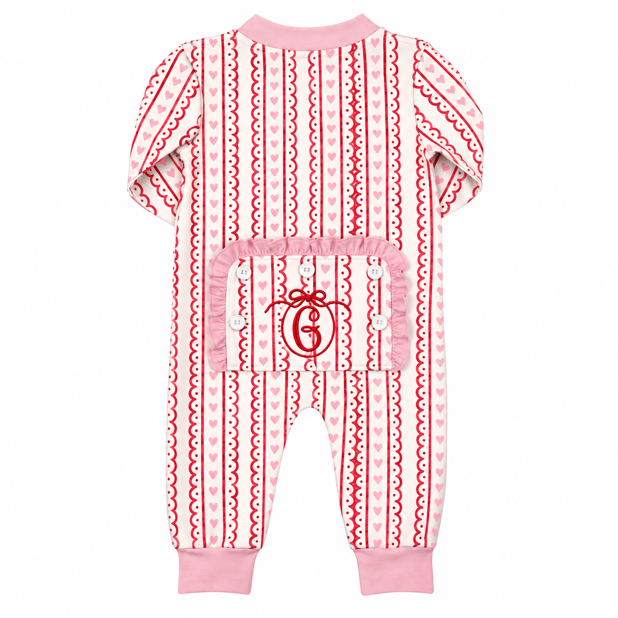 Valentine's Day Pink Hearts Zippy Loungewear