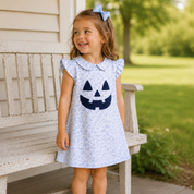 Blue Floral Jack O' Lantern Dress