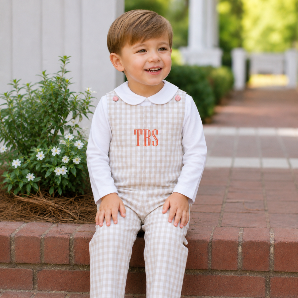 Autumn Khaki Gingham Longall