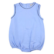 Baby Blue Bubble with Navy Ric Rac