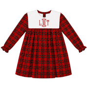 Festive Christmas Red Tartan Dress