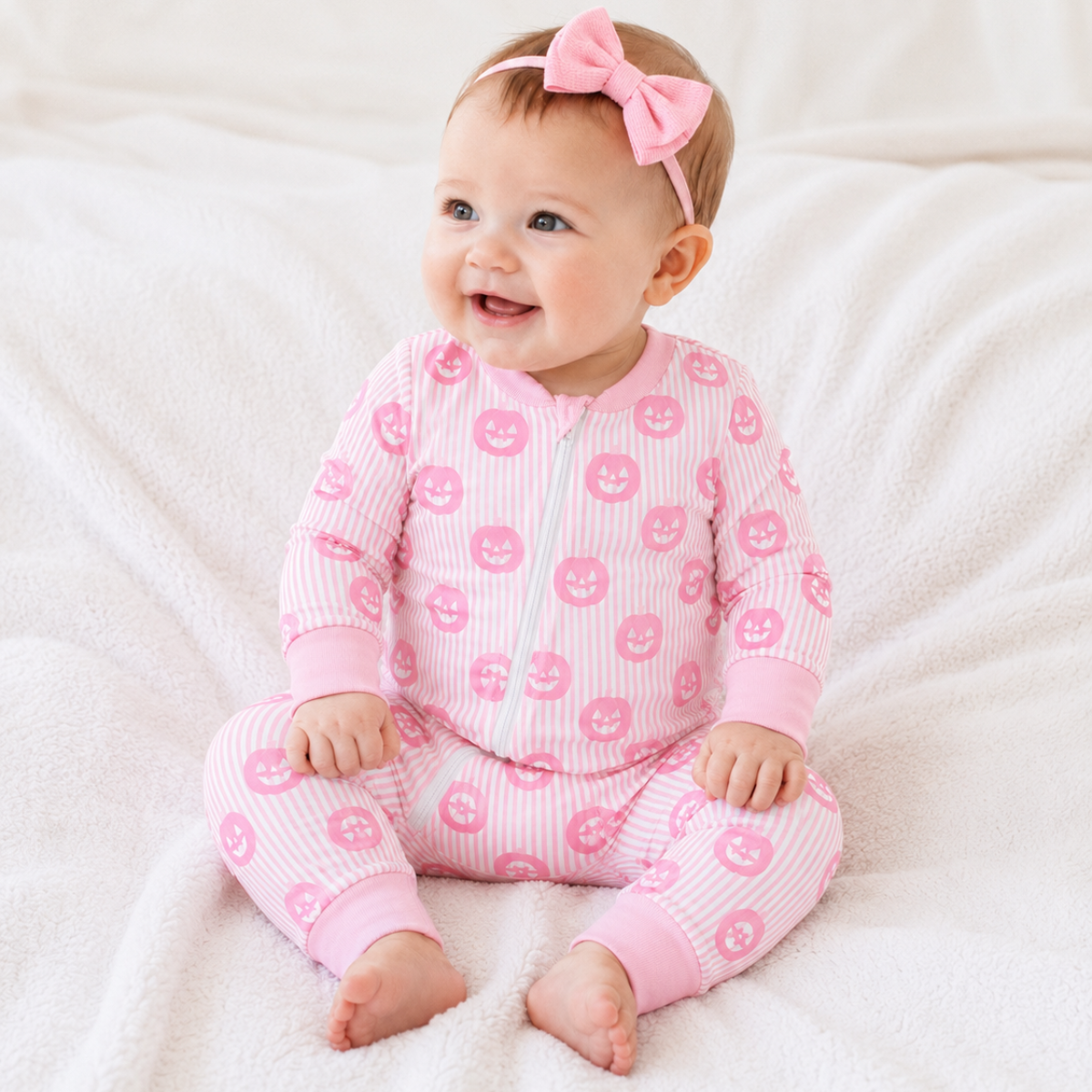 Pink Pumpkin Zippy Loungewear
