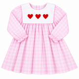 Pink Gingham Hearts Dress