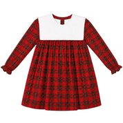 Festive Christmas Red Tartan Dress