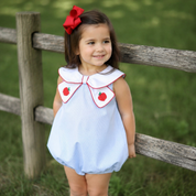 Vintage Apple French Knot Girls Bubble