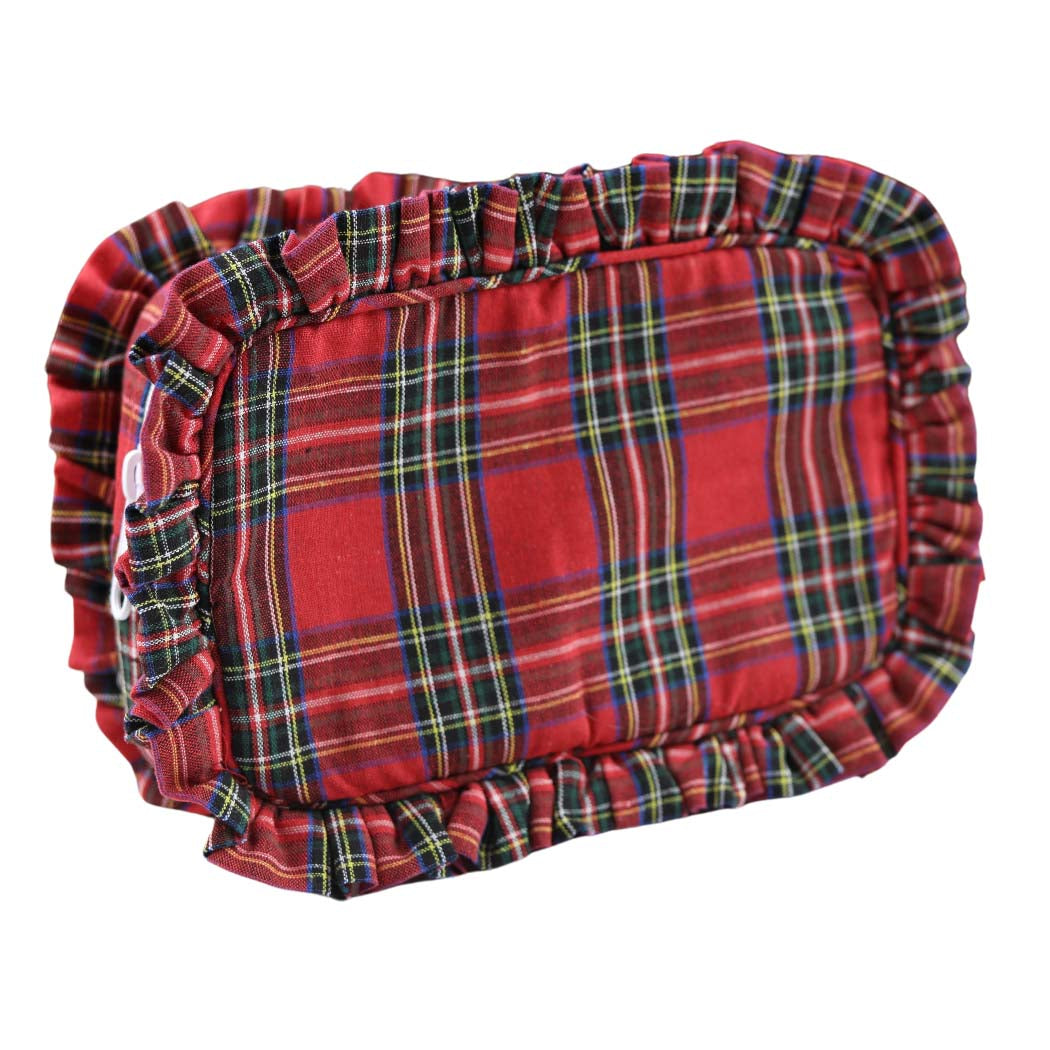 Red Tartan Catch-all Zipper Pouch