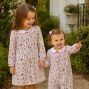 Pink Christmas Scene Romper
