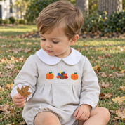 Thanksgiving Khaki Gingham Bubble