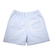 Blue Boys Shorts with Gingham Bunnies