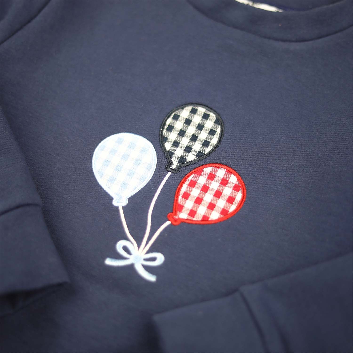 Navy Birthday Balloon Sweatshirt