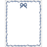 Bow Scallop Personalized Notepad | Blue