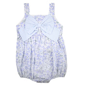 Blue Floral Bow Bubble