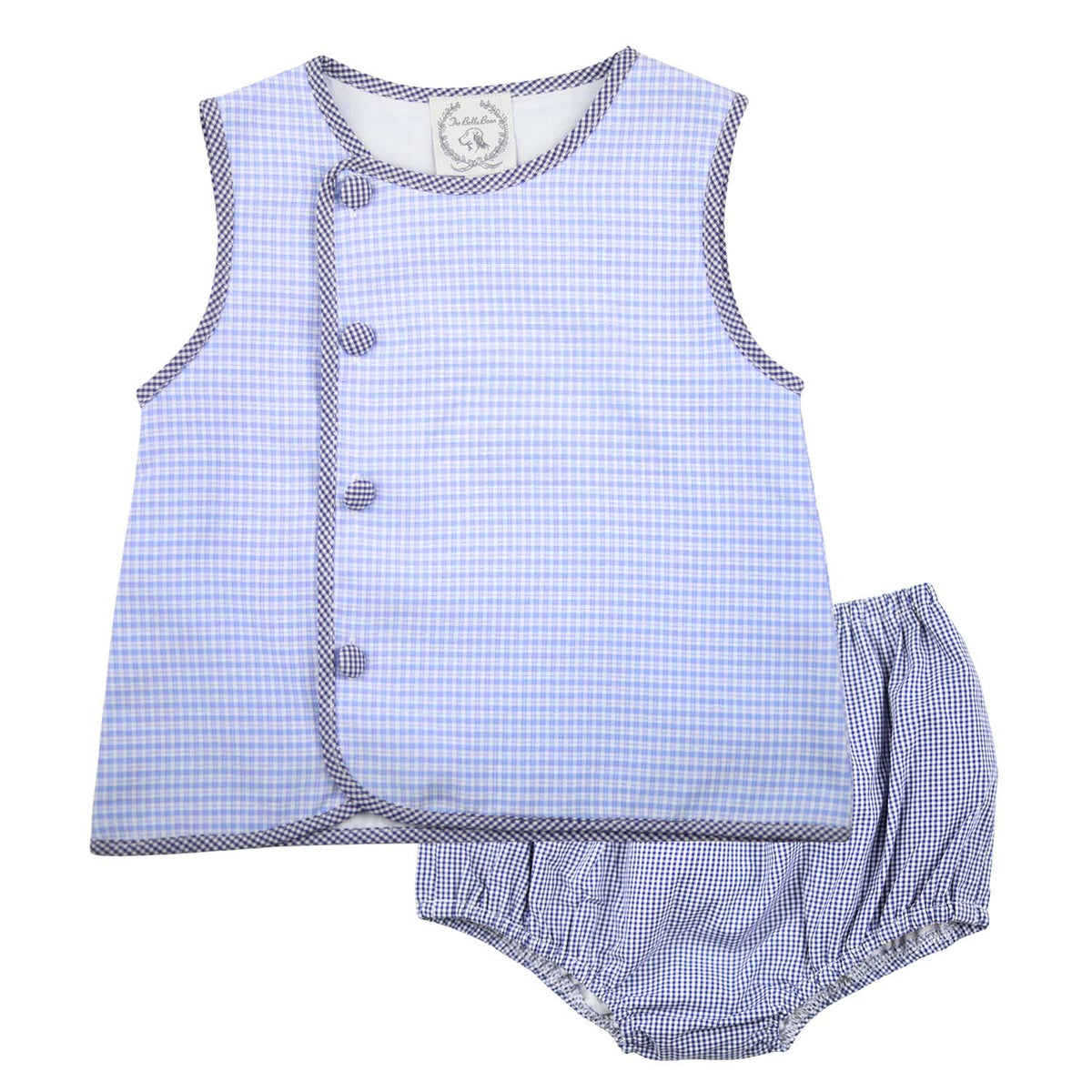 Blue Windowpane Swing Set