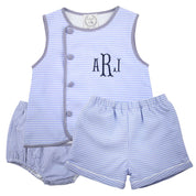Blue Windowpane Swing Set