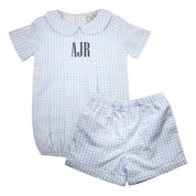Blue Windowpane Bubble