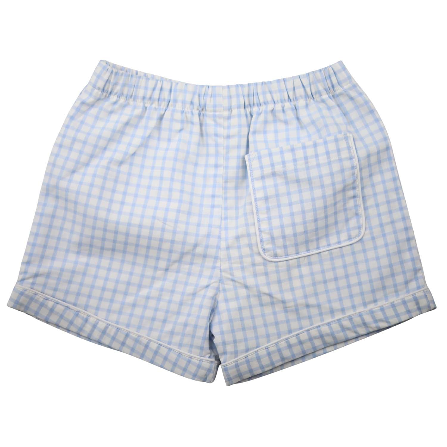 Boys Blue Windowpane Shorts