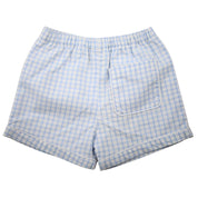 Boys Blue Windowpane Shorts