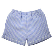 Boys Blue Plaid Shorts