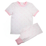 Pink Bunny Toile Loungewear Set