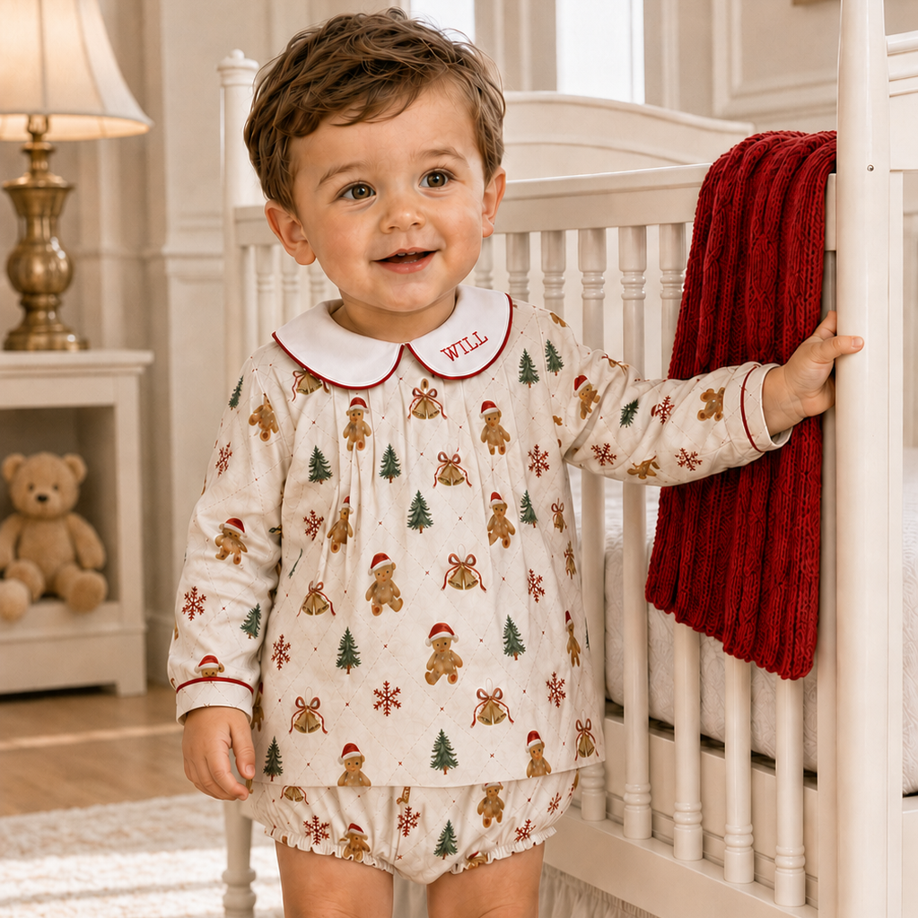 Christmas Teddy Bear Swing Set