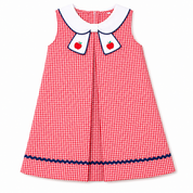 Red Gingham Apple Dress with RicRac