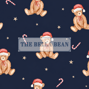 Christmas Santa Navy Teddy Bear Bubble