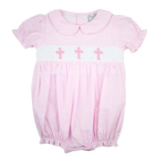 Easter Pink Gingham Cross Bubble