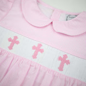 Easter Pink Gingham Cross Bubble