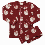 Christmas Button Vintage Santa Loungewear