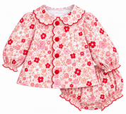 Sweetheart Floral Scalloped Swing Set