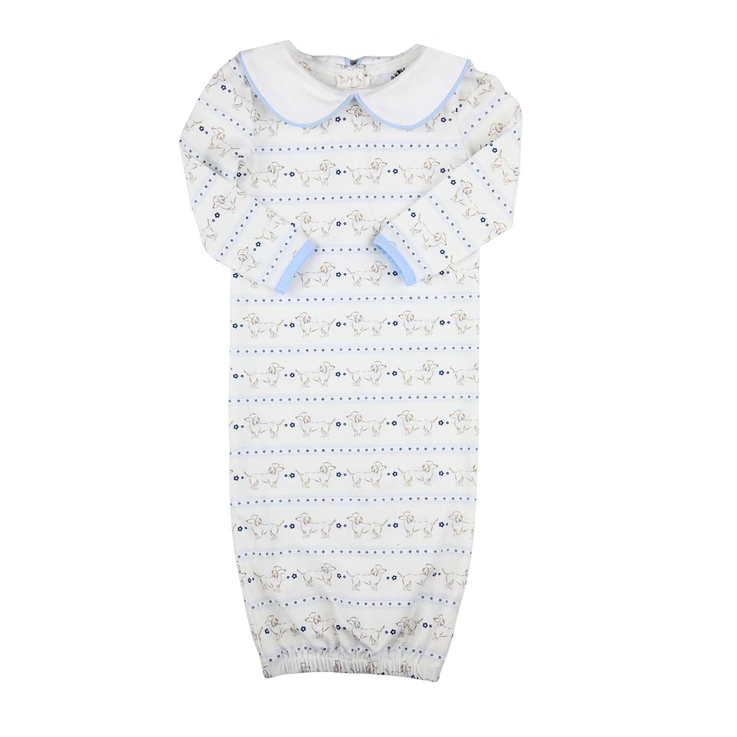Dog Print Baby Gown