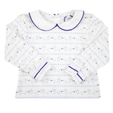 Dog Print Peter Pan Shirt