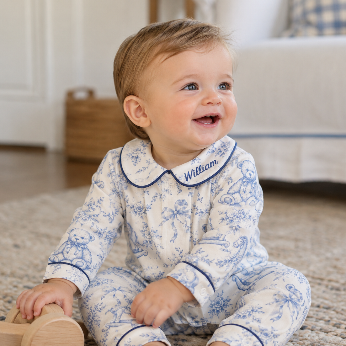 Vintage Bears & Bows Romper