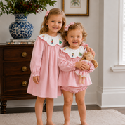 Pink Corduroy Nutcracker Swing Set