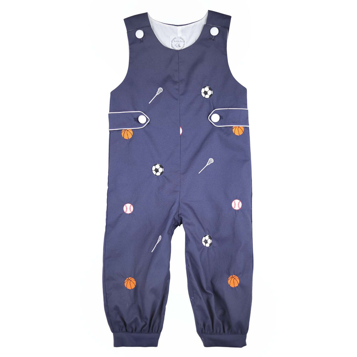 Navy Oxford Sports Romper