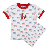 Unisex Patriotic Flag Loungewear Set