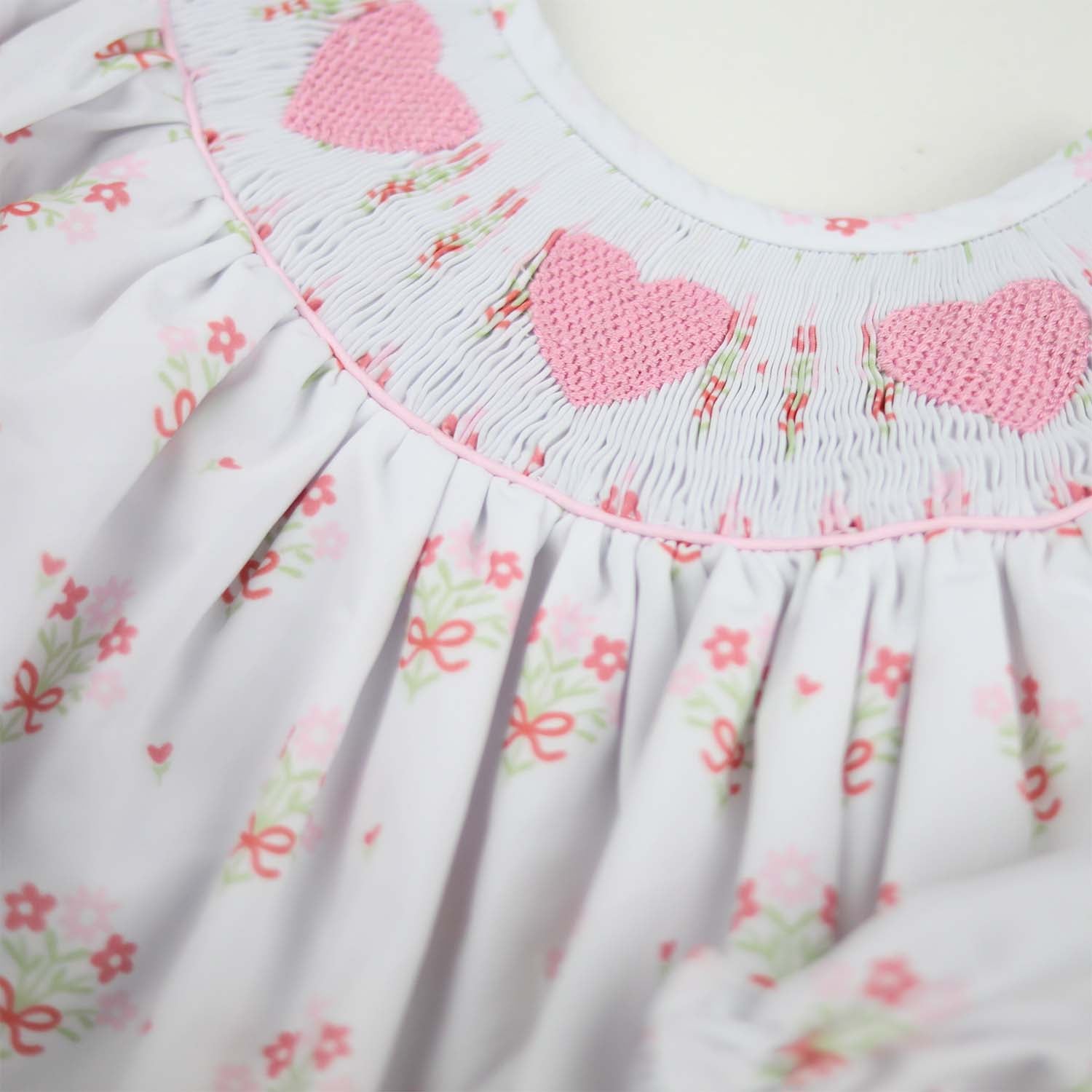 Floral Smocked Heart Dress