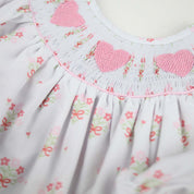 Floral Smocked Heart Dress