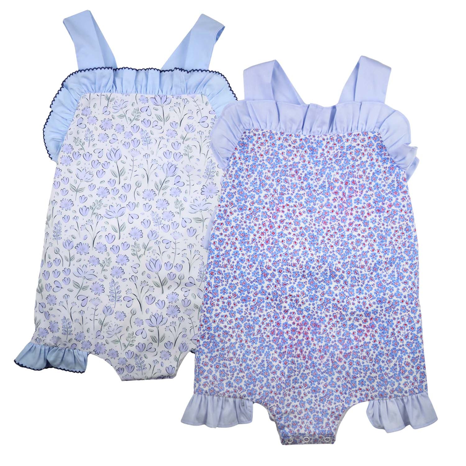 Patriotic Floral Sunsuit
