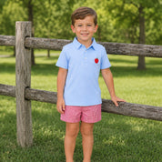 Liam Red Gingham Shorts
