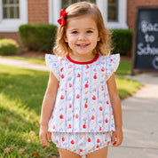 A+ Apple Ruffle Swing Set